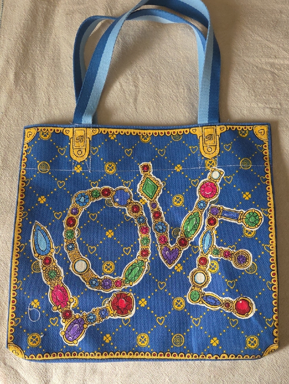 Brighton Glittering Love Canvas Tote Bag